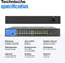 Linksys LGS328C - Network Switch - Gigabit - Managed - 24 Poorten - 4 SFP+ Poorten - Zwart