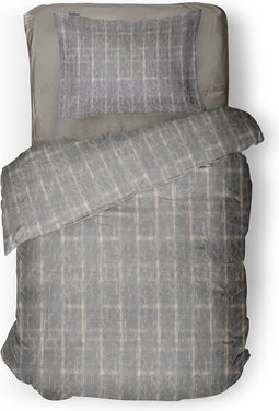 LINNICK Dekbedovertrek Katoen Bracken - grey - 140x200/220cm - 1 persoons