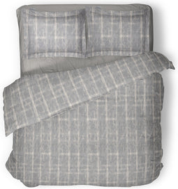 LINNICK Dekbedovertrek katoen Bracken - grey - 240x200/220cm - lits jumeaux