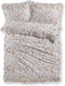 LINNICK Dekbedovertrek Katoen Briar Ruches - multi - 200x200/220cm - tweepersoons