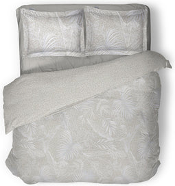 LINNICK Dekbedovertrek Katoen Exotic Jungle - beige - 200x200/220cm - tweepersoons