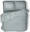 LINNICK Dekbedovertrek katoen Exotic Jungle - zee blauw - 240x200/220cm - lits jumeaux