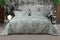 LINNICK Dekbedovertrek katoen Exotic Jungle - zee blauw - 240x200/220cm - lits jumeaux