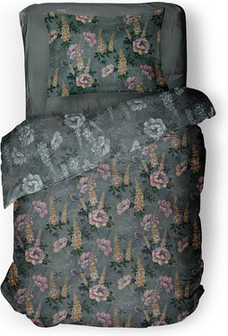 LINNICK Dekbedovertrek Katoen Foxglove - forest green - 140x200/220cm - 1 persoons