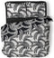 LINNICK Dekbedovertrek katoen Hiroka Leaf - black - 240x200/220cm - lits jumeaux