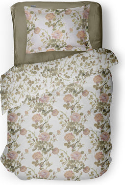 LINNICK Dekbedovertrek Katoen Juliet - white - 140x200/220cm - 1 persoons