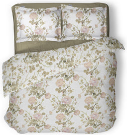 LINNICK Dekbedovertrek Katoen Juliet - white - 200x200/220cm - tweepersoons