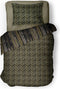 LINNICK Dekbedovertrek Katoen Luxe Herringbone - black - 140x200/220cm - 1 persoons