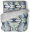 LINNICK Dekbedovertrek katoen Marble Patch - blue - 240x200/220cm - lits jumeaux