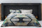 LINNICK Dekbedovertrek katoen Marble Patch - blue - 240x200/220cm - lits jumeaux
