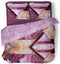 LINNICK Dekbedovertrek Katoen Marble Shape - pink - 200x200/220cm - tweepersoons