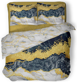 LINNICK Dekbedovertrek Katoen Onyx - multi - 200x200/220cm - tweepersoons