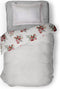 LINNICK Dekbedovertrek Katoen Raspberry - white - 140x200/220cm - 1 persoons