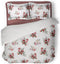 LINNICK Dekbedovertrek Katoen Raspberry - white - 200x200/220cm - tweepersoons