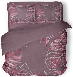 LINNICK Dekbedovertrek katoen Sky - pink - 240x200/220cm - lits jumeaux