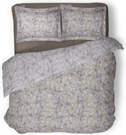 LINNICK Dekbedovertrek katoen Willow - grey - 240x200/220cm - lits jumeaux