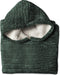 LINNICK Flanel Fleece Hoodie - Fleece Deken met Mouwen - Croco Olijf Groen - Deken met Mouwen - Fleece Deken - Hoodie Heren - Hoodie Dames - Hoodies - Hoodie Deken