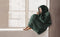 LINNICK Flanel Fleece Hoodie - Fleece Deken met Mouwen - Croco Olijf Groen - Deken met Mouwen - Fleece Deken - Hoodie Heren - Hoodie Dames - Hoodies - Hoodie Deken