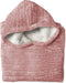 LINNICK Flanel Fleece Hoodie - Fleece Deken met Mouwen - Croco Roze - Deken met Mouwen - Fleece Deken - Hoodie Heren - Hoodie Dames - Hoodies - Hoodie Deken
