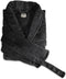 LINNICK Flanel Fleece Uni Badjas - Black - L - Badjas Dames - Badjas Heren