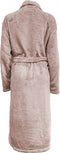 LINNICK Flanel Fleece Uni Badjas - Light Pink - L - Badjas Dames - Badjas Heren