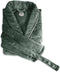 LINNICK Flanel Fleece Uni Badjas - Olive Green - M - Badjas Dames - Badjas Heren