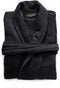 LINNICK Pure Badjas Velours - 100% Katoen - Black - Maat S - Badjas Dames - Badjas Heren