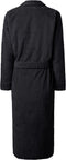 LINNICK Pure Badjas Velours - 100% Katoen - Black - Maat XL - Badjas Dames - Badjas Heren