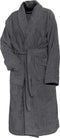 LINNICK Pure Badjas Velours - 100% Katoen - Dark Grey - Maat XXL - Badjas Dames - Badjas Heren