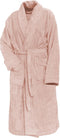 LINNICK Pure Badjas Velours - 100% Katoen - Light Pink - Maat L - Badjas Dames - Badjas Heren