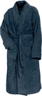 LINNICK Pure Badjas Velours - 100% Katoen - Ocean Blue - Maat L - Badjas Dames - Badjas Heren
