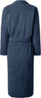 LINNICK Pure Badjas Velours - 100% Katoen - Ocean Blue - Maat XXL - Badjas Dames - Badjas Heren