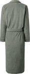 LINNICK Pure Badjas Velours - 100% Katoen - Olive Green - Maat S - Badjas Dames - Badjas Heren