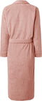 LINNICK Pure Badjas Velours - 100% Katoen - Rose - Maat XL - Badjas Dames - Badjas Heren