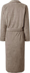 LINNICK Pure Badjas Velours - 100% Katoen - Taupe - Maat M - Badjas Dames - Badjas Heren
