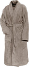 LINNICK Pure Badjas Velours - 100% Katoen - Taupe - Maat XL - Badjas Dames - Badjas Heren