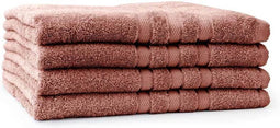 LINNICK Pure Handdoeken Set - Douchelaken - 100% Katoen - Rose - 70x140cm- Per 4 Stuks
