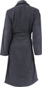 LINNICK Wafel Badjas - Badjas Velours Katoen - maat L - Dark Grey - Badjas Dames - Badjas Heren