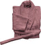 LINNICK Wafel Badjas - Badjas Velours Katoen - maat M - Rose - Badjas Dames - Badjas Heren