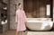 LINNICK Wafel Badjas - Badjas Velours Katoen - maat S - Light Pink - Badjas Dames - Badjas Heren