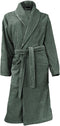 LINNICK Wafel Badjas - Badjas Velours Katoen - maat S - Olive Green - Badjas Dames - Badjas Heren