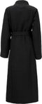 LINNICK Wafel Badjas - Maat L - Black - Sauna badjas - 100% Katoen Badjas Dames - Badjas Heren