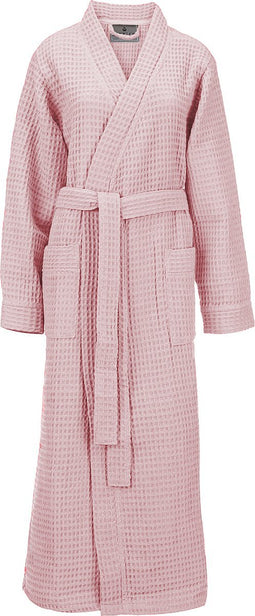 LINNICK Wafel Badjas - Maat S - Light Pink - Sauna badjas - 100% Katoen Badjas Dames - Badjas Heren
