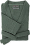 LINNICK Wafel Badjas - Maat S - Olive Green - Sauna badjas - 100% Katoen Badjas Dames - Badjas Heren