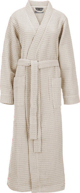 LINNICK Wafel Badjas - Maat S - Sand - Sauna badjas - 100% Katoen Badjas Dames - Badjas Heren