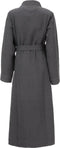 LINNICK Wafel Badjas - Maat XL - Dark Grey - Sauna badjas - 100% Katoen Badjas Dames - Badjas Heren