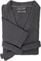 LINNICK Wafel Badjas - Maat XL - Dark Grey - Sauna badjas - 100% Katoen Badjas Dames - Badjas Heren
