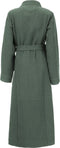 LINNICK Wafel Badjas - Maat XL - Olive Green - Sauna badjas - 100% Katoen Badjas Dames - Badjas Heren