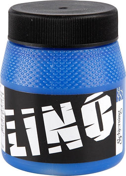 Linoleum verf, 250 ml, blauw