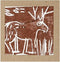 Linoleum verf, bruin, 250 ml